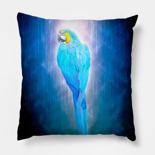 Parrot Bird Animal Wildlife Forest Jungle Nature Travel Digital Painting Pillow