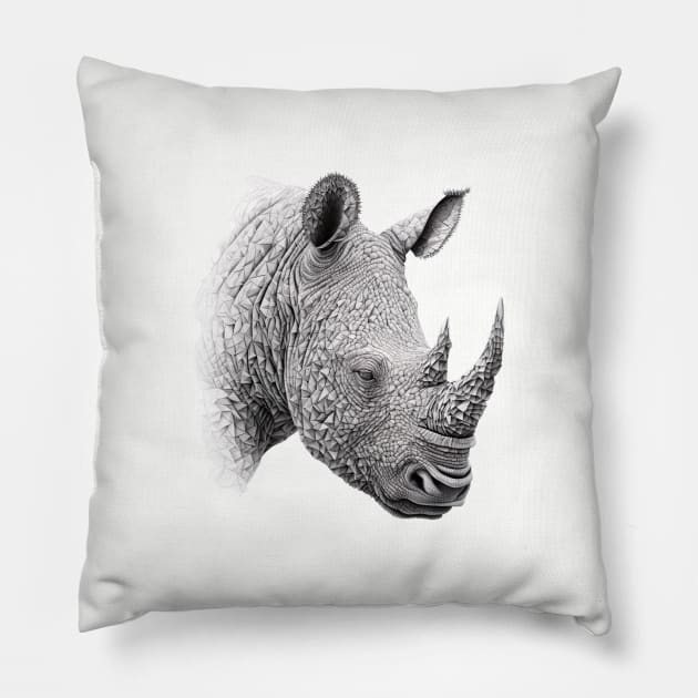 Rhino Pillow by FashionPulse