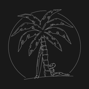 Chilling by a palm tree T-Shirt