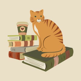 Cats, books, and coffee T-Shirt