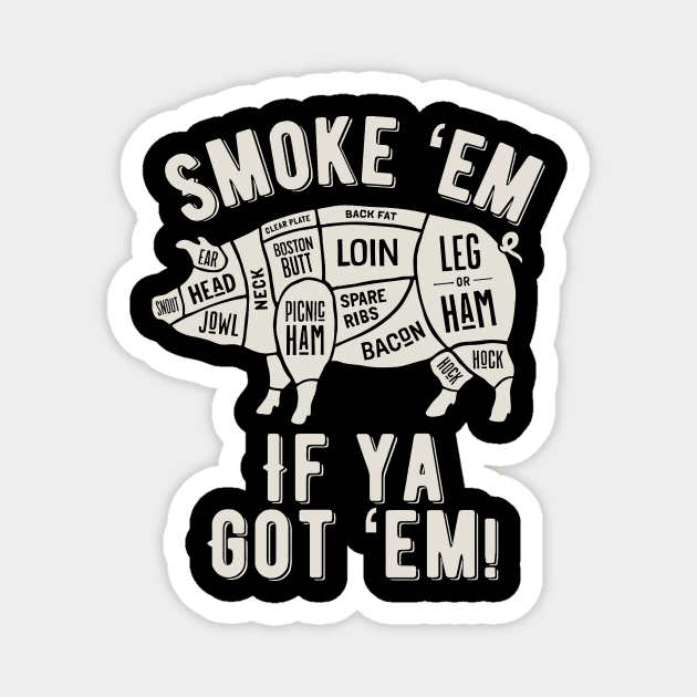 Smoke 'Em if You Got 'Em Shirt Magnet by Mgillespie02134