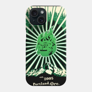 Retroposter (green on Black) Phone Case