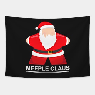 Christmas Board Game Meeple Claus (Green) - Board Games Design - Gaming Art Tapestry