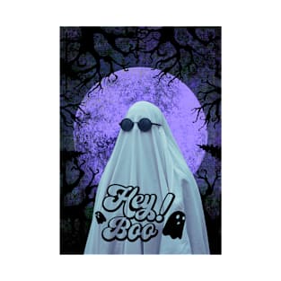 Hey! Boo - Trick or Treat funny Halloween T-Shirt