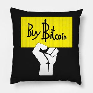 Buy Bitcoin Sign Power Salute Pillow