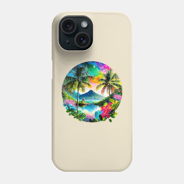 Tropical Island Phone Case by CreativePhil