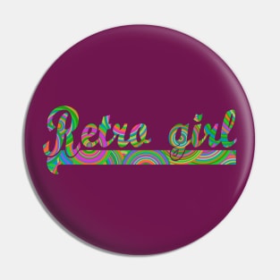 Retro girl Pin