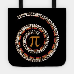 Pi Day 3.14 Spiral Pi Math Gift For Teachers Tote