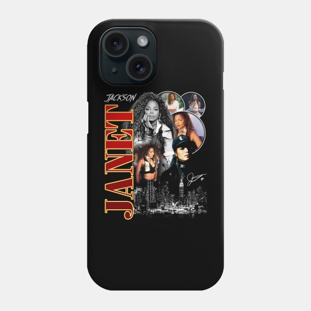 Janet Jackson Vintage Tour Concert Phone Case by Evergreen Daily