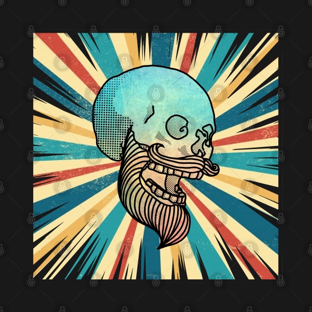 Vintage Hipster Skull by Carlo Betanzos