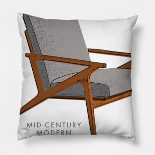 Mid-Century Modern Wood Chair Pillow