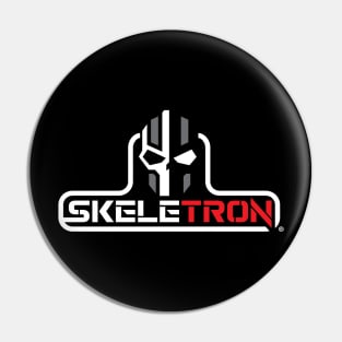 Skeletron White Red Grey Pin