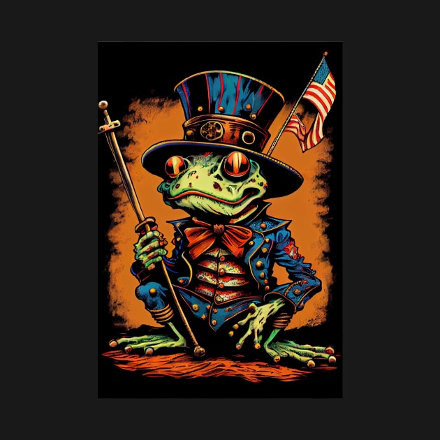 Uncle Sam the Frog by dholzric