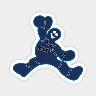 Jumping Dallas Mavericks Gingerbread Man Magnet