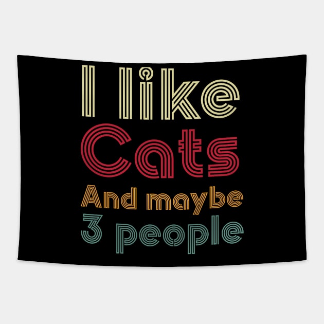 funny cats Tapestry by Design stars 5