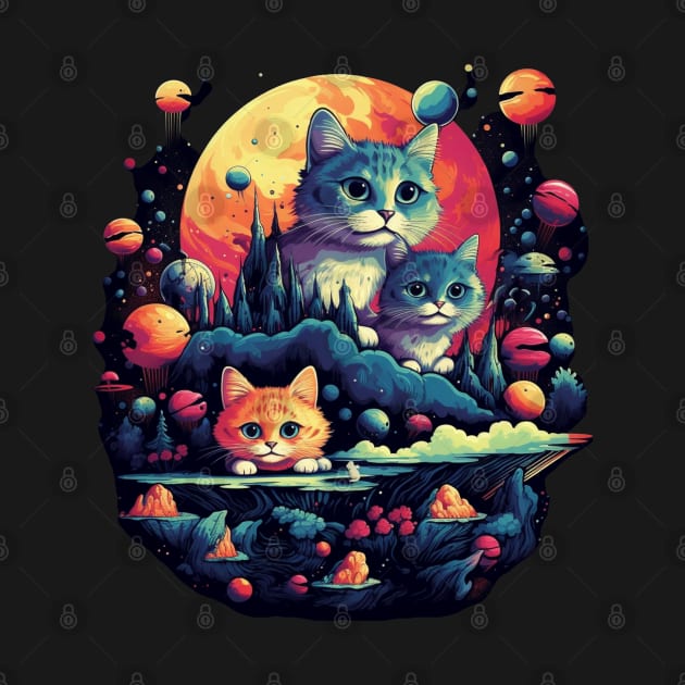 Cats surrealistic universe by tatadonets