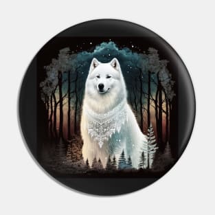 Heavenly Samoyed Pin