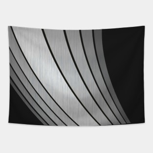 Stripes Abstract silver Art Tapestry