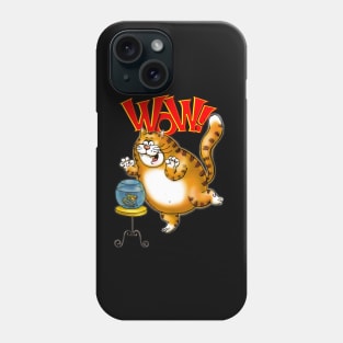 Wow! Fish Bowl! Excited Cat Phone Case