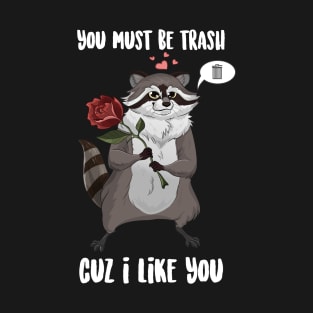 You Must Be trash Cuz I Like You Raccoon T-Shirt