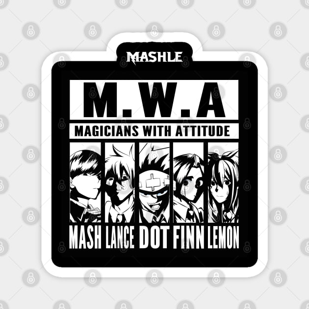 MASHLE: MAGIC AND MUSCLES (M.W.A. MAGICIANS WITH ATTITUDE) Magnet by FunGangStore