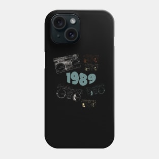 1989 on retro music Phone Case