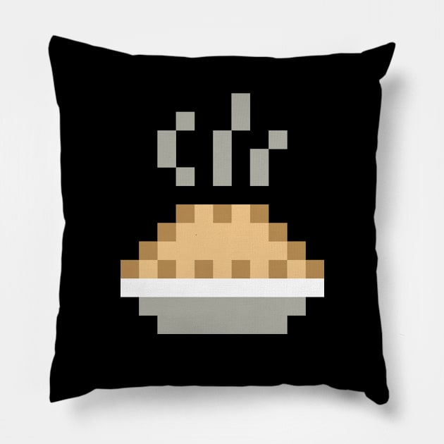 PIXEL PIE! Pillow by PieGuyDie