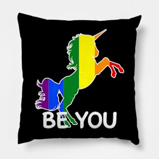 Be You Unicorn Gay Pride - Unicorn LGBTQ Pillow