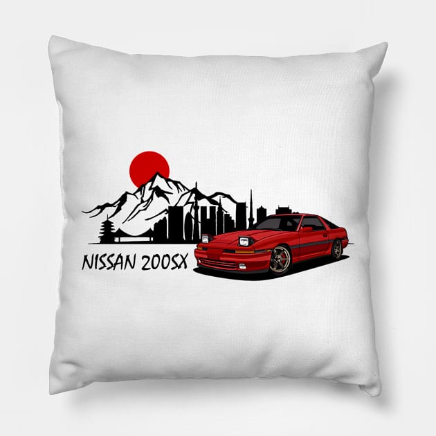 Nissan 200SX, JDM Car Pillow by T-JD