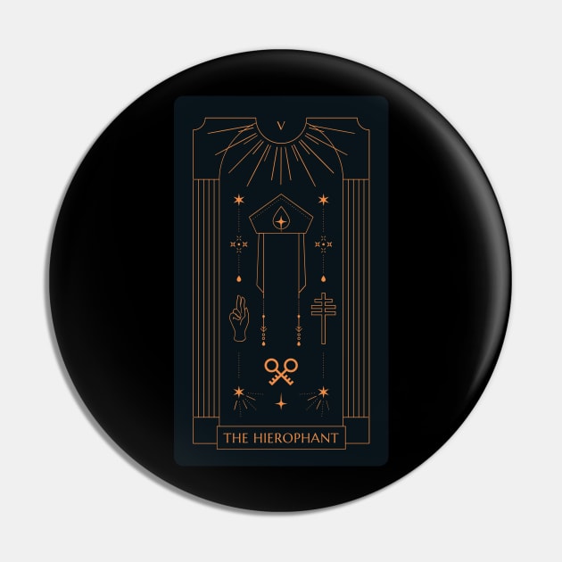 The Hierophant Tarot Card Pin by moonlobster