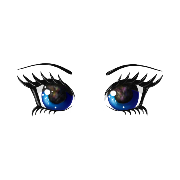 Eye See You Manga Anime Galaxy Eyes Manga TShirt TeePublic