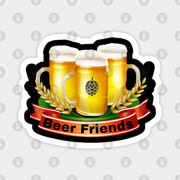 beer friends Magnet by meltubs76