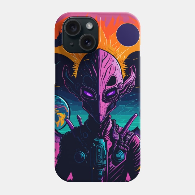 UFO Attack Phone Case by machmigo