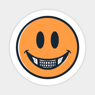 Skull and Smile emoticon Magnet