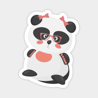 Cute Panda Girl Magnet