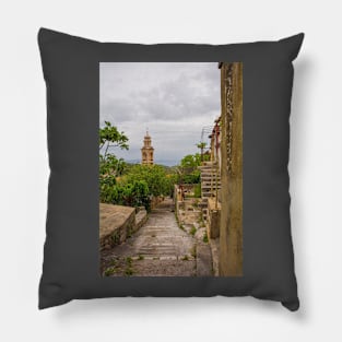 Loziscz Village in Brac, Croatia Pillow