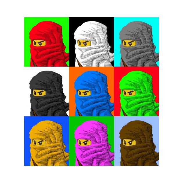 Ninjago Warhol 3X3 by Hundredhands