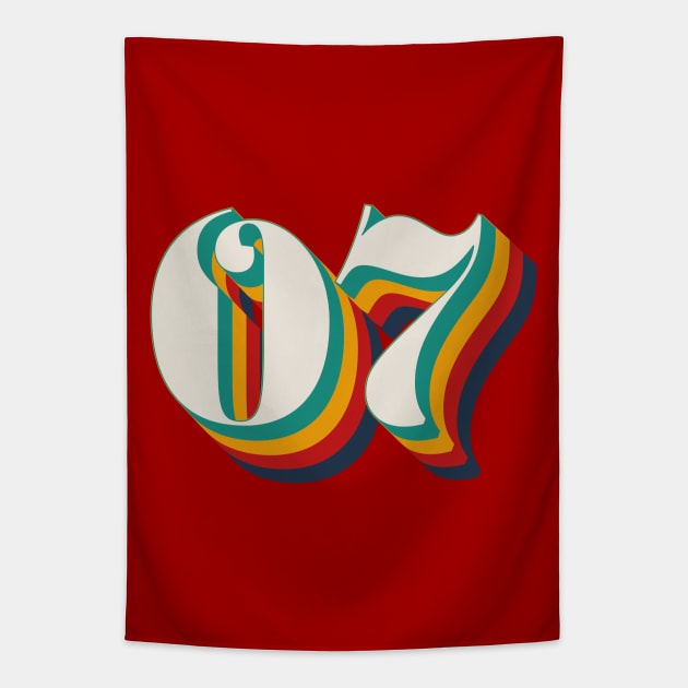 Number 7 Tapestry by n23tees