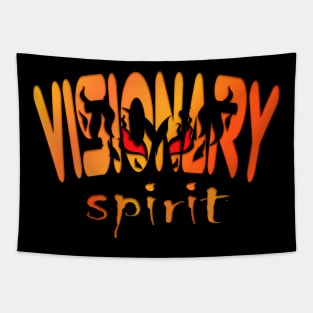 Visionary Spirit Vintage Eyes Dark Shadows Tapestry