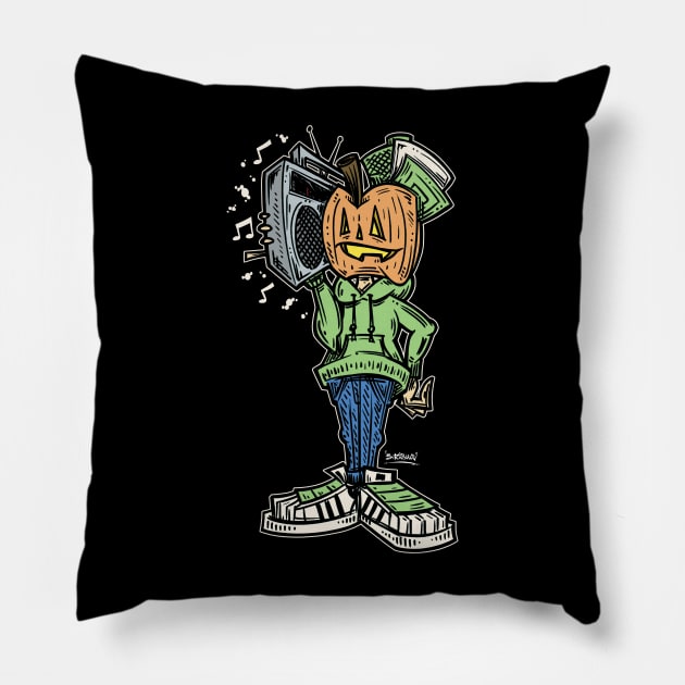 "Here Comes That Beat!" Pillow by PheckArt