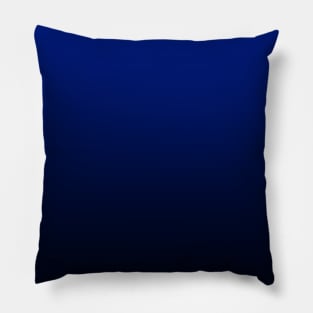 Simple Elegant Navy blue Midnight Blue Ombre Gradient Pillow