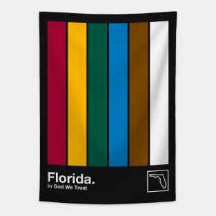 Florida // Original Minimalist Artwork Poster Design Tapestry