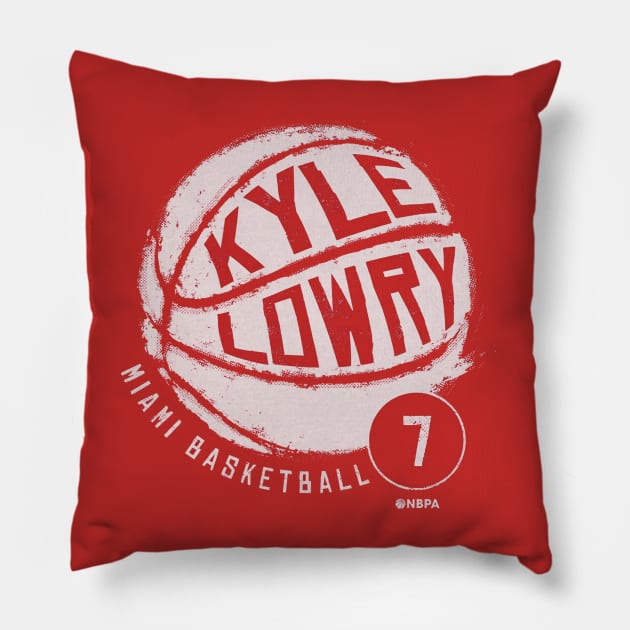 Kyle Lowry Miami Basketball Pillow by TodosRigatSot