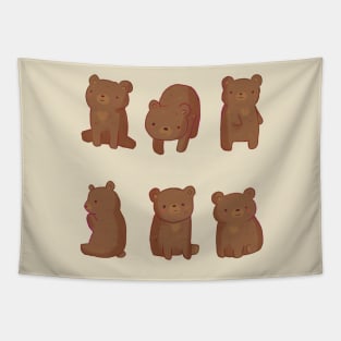 Cute bears pattern Tapestry