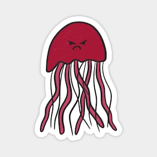 Angry Jellyfish Magnet