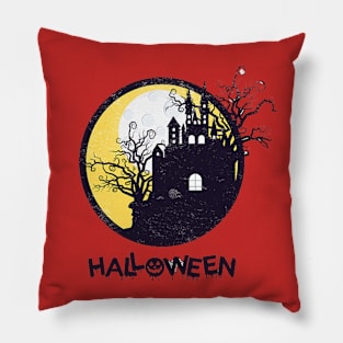 Halloween House Design Pillow