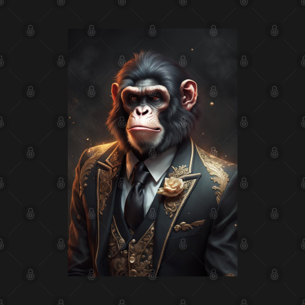 Anthropomorphic Ape wearing a fancy suit No.1 by R.W.TDesign