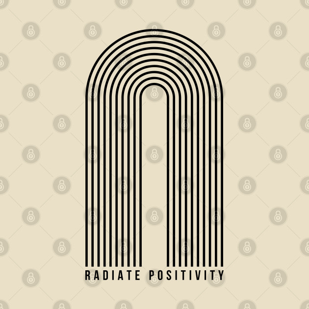 Minimalistic Radiate Positivity (black text) by JOYMADS