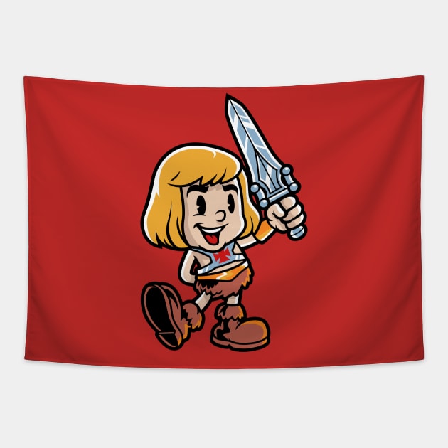 Vintage HeMan Tapestry by harebrained