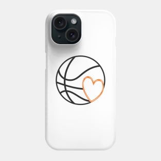 Basketball Heart Phone Case